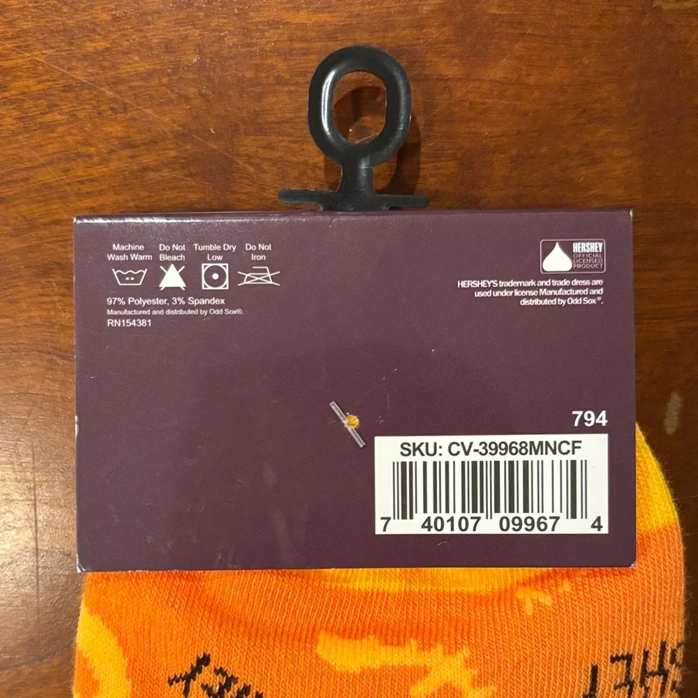 Halloween‎ Orange Crew Socks for Men